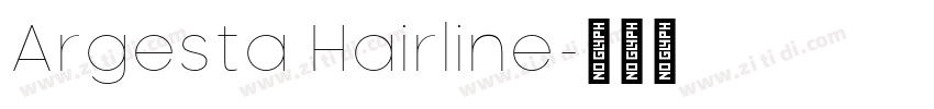 Argesta Hairline字体转换